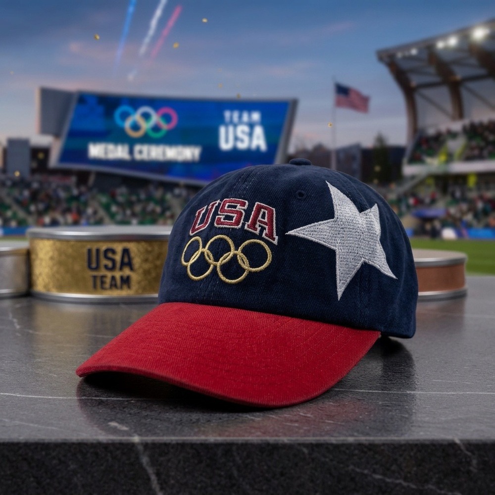 Vintage 1996 USA Olympic Team Snapback Hat Champion AT&T Star 90s Atlanta Cap